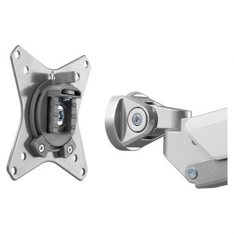 LogiLink Adjustable Triple Monitor Desktop Stand kit (27") Silver BP0090 - Image 4
