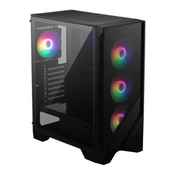 MSI MAG Forge 120A RGB Airflow Midi Tower Tempered Glass Black 306-7G23A21-809 - Image 2