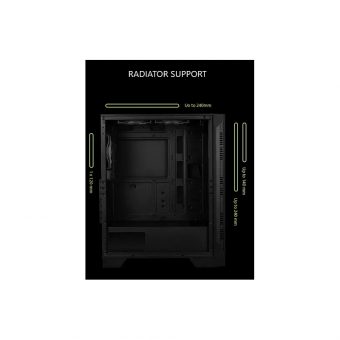MSI MAG Forge 120A RGB Airflow Midi Tower Tempered Glass Black 306-7G23A21-809 - Image 7