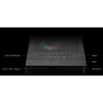MSI MAG Forge 120A RGB Airflow Midi Tower Tempered Glass Black 306-7G23A21-809 - Image 9