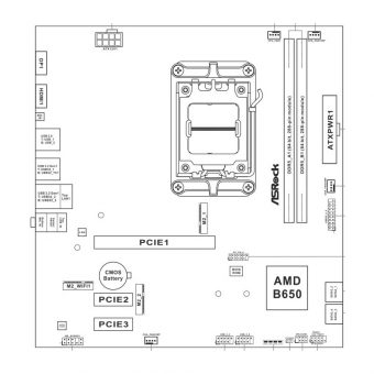 ASRock B650M-H/M.2+ 90-MXBMS0-A0UAYZ - Image 9