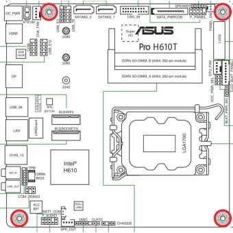 Asus Pro H610T-CSM 90MB1G60-M0EAYC - Image 8