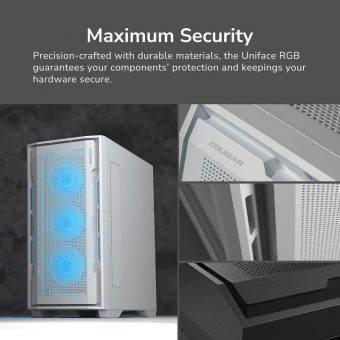 Cougar Uniface RGB Midi Tower White CGR-5C78W-RGB - Image 11
