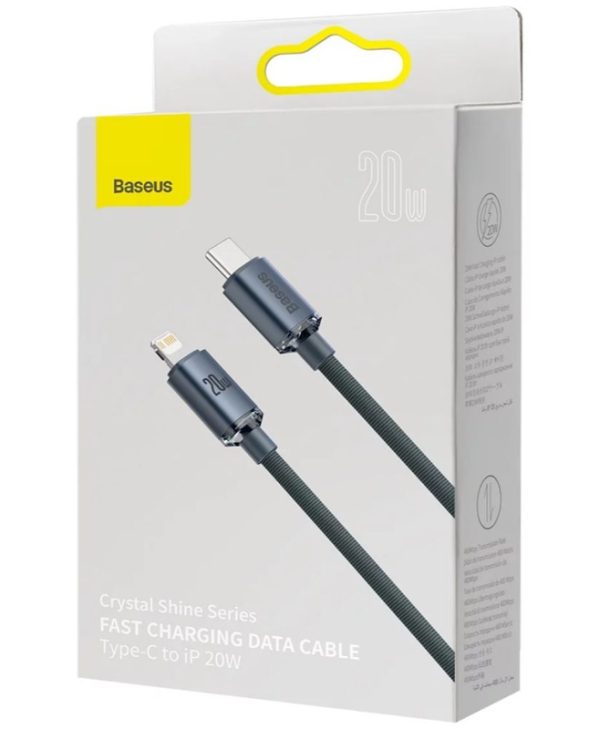 Baseus Cable USB-C 2.0 to Lightning 20W 2.0m Black CAJY000301