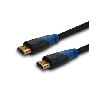 Savio Video Cable HDMI 1.4 Male - Male  5.0m Black/Blue CL-49