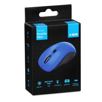 iBOX i009W Rosella Mouse Ambidextrous Optical Blue IMOF009WBL - Image 6