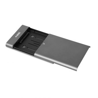 iBox HD-06 External 2.5″ HDD/SSD Case USB-C 3.2 Grey IEUHDD6 - Image 2