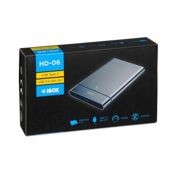 iBox HD-06 External 2.5″ HDD/SSD Case USB-C 3.2 Grey IEUHDD6 - Image 5