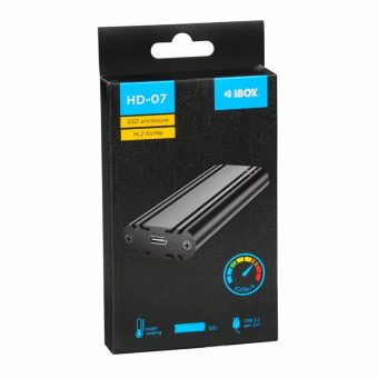 iBox HD-07 M.2 NVMe SSD Enclosure Black IEUHDD7 - Image 5