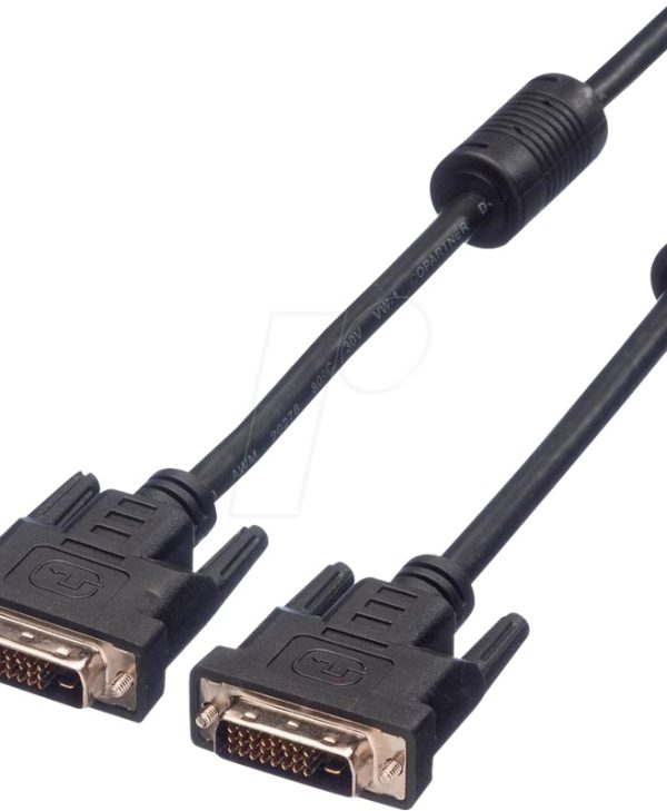 Value DVI-D Cable Dual Link Male - Male 7.5m Black 11.99.5556-10