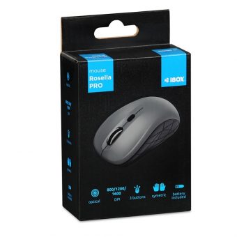 iBOX i009W Rosella Mouse Ambidextrous Optical Grey IMOF009WG - Image 6