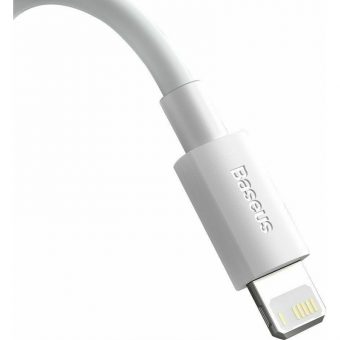 Baseus Cable Simple Wisdom USB-A 2.0 To Lightning 1.5m White TZCALZJ-02 - Image 2