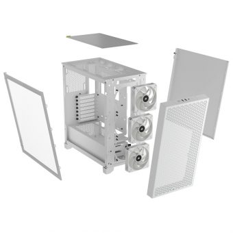Corsair 3000D Airflow RGB Tempered Glass Mid Tower White CC-9011256-WW - Image 10