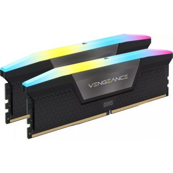 Corsair Vengeance RGB 64GB (2x32GB) 6400MHz CL32 DDR5 Black CMH64GX5M2B6400C32 - Image 2