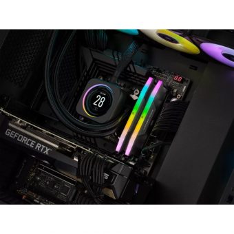 Corsair Vengeance RGB 64GB (2x32GB) 6400MHz CL32 DDR5 Black CMH64GX5M2B6400C32 - Image 6
