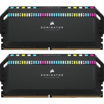 Corsair Dominator Platinum RGB 64GB (2x32GB) 6400MHz CL32 DDR5 Black CMT64GX5M2B6400C32