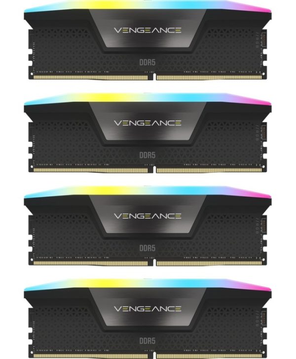 Corsair Vengeance RGB 64GB (4x16GB) 6000MHz CL36 DDR5 Black CMH64GX5M4B6000C36