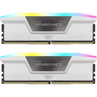 Corsair Vengeance RGB 32GB (2x16GB) 5600MHz CL40 DDR5 White CMH32GX5M2B5600C40W