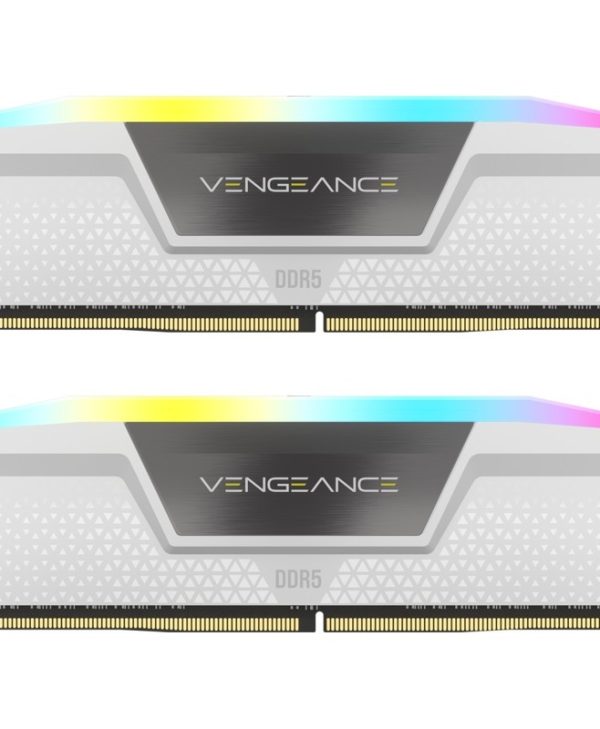 Corsair Vengeance RGB 32GB (2x16GB) 5600MHz CL40 DDR5 White CMH32GX5M2B5600C40W