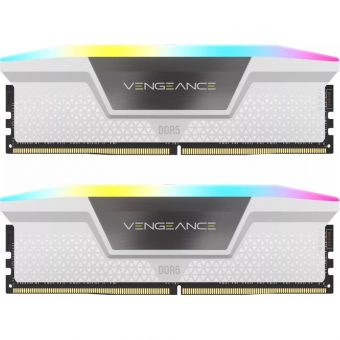 Corsair Vengeance RGB 64GB (2x32GB) 5600MHz CL40 DDR5 White CMH64GX5M2B5600C40W