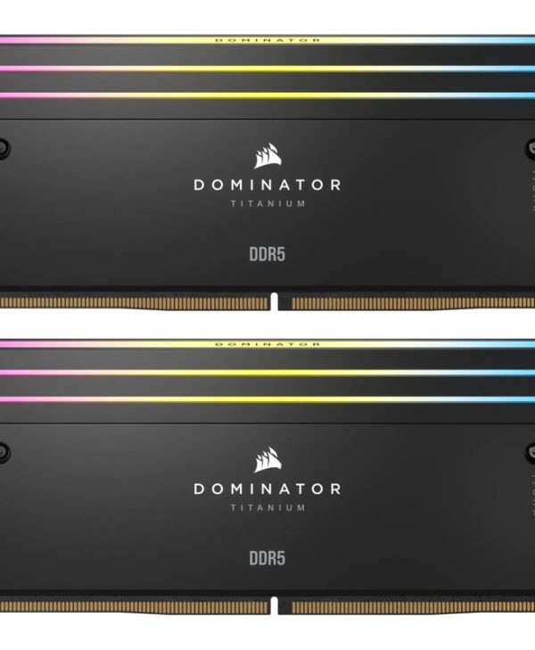 Corsair Dominator Titanium RGB 32GB (2x16GB) 6600MHz CL32 DDR5 Black CMP32GX5M2X6600C32