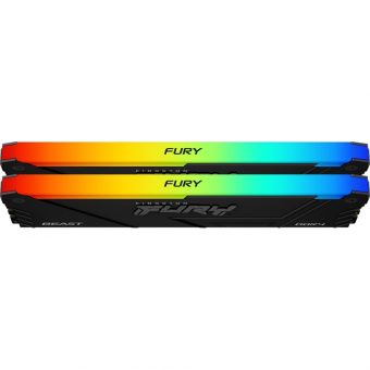 Kingston FURY Beast RGB 32GB (2x16GB) 3200MHz CL16 1R DDR4 Black KF432C16BB2AK2/32 - Image 3