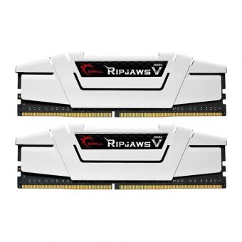 G.Skill RipJaws V 32GB (2x16GB) 3600MHz CL18 DDR4 White F4-3600C18D-32GVW