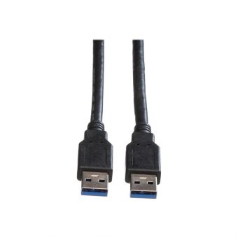 Roline Cable USB-A 3.0 Male/Male 3.0m Black  11.02.8971-50 - Image 2