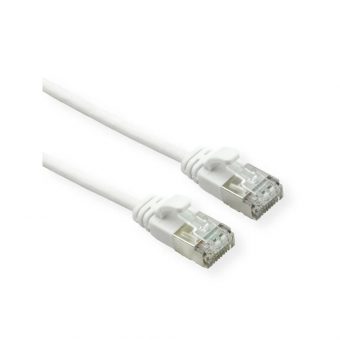 Roline U/FTP DataCenter Patch Cable Cat.6a Class EA LSOH 0.5m Slim White 21.15.1700