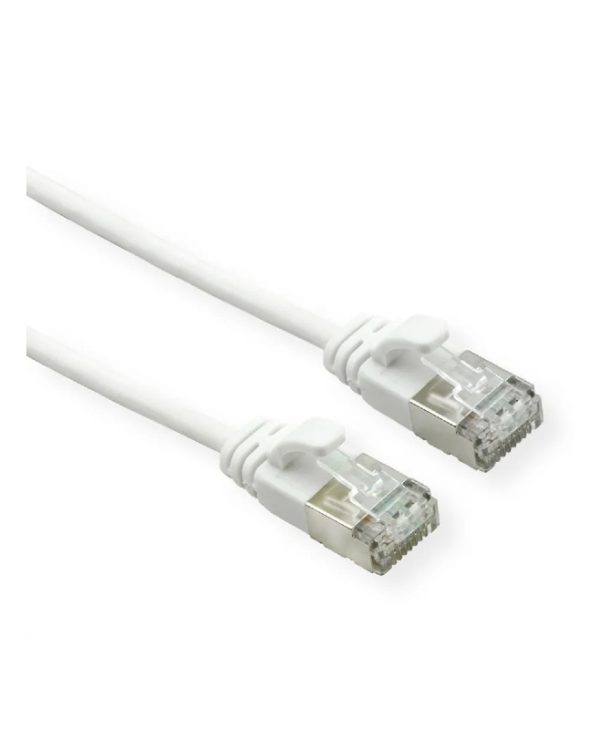 Roline U/FTP DataCenter Patch Cable Cat.6a Class EA LSOH 0.5m Slim White 21.15.1700