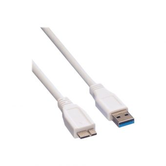 Value Cable USB-A 3.2 To Micro-USB-B 3.2 2.0m White 11.99.8874-10