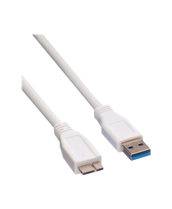 Value Cable USB-A 3.2 To Micro-USB-B 3.2 2.0m White 11.99.8874-10