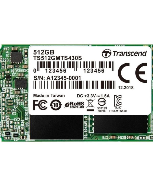 Transcend MTS430S 512GB M.2 2242 SATA III TS512GMTS430S