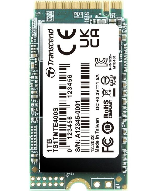 Transcend MTE400S 1TB M.2 2242 NVMe PCIe Gen3.0 x4 TS1TMTE400S