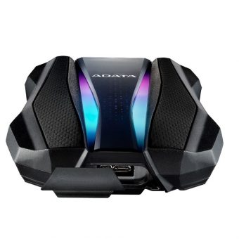 Adata HD770G 1TB USB 3.2 RGB External HDD Black AHD770G-1TU32G1-CBK - Image 3