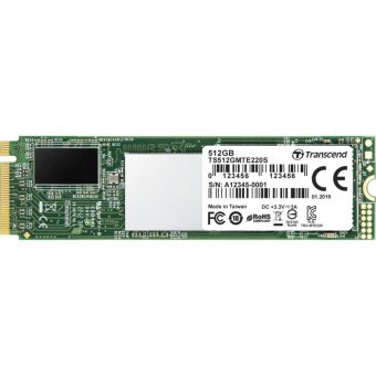Transcend MTE220S 512GB M.2 2280 NVMe PCIe Gen3.0 x4 TS512GMTE220S