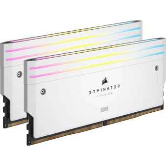 Corsair Dominator Titanium RGB 32GB (2x16GB) 7000MT/s CL34 DDR5 White CMP32GX5M2X7000C34W - Image 2