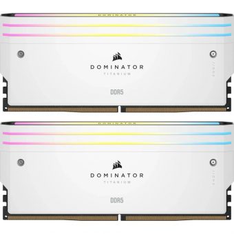 Corsair Dominator Titanium RGB 64GB (2x32GB) 6400MT/s CL32 DDR5 White CMP64GX5M2B6400C32W