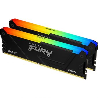 Kingston FURY Beast RGB 64GB (2x32GB) 3600MT/s CL18 2R DDR4 Black KF436C18BB2AK2/64 - Image 2