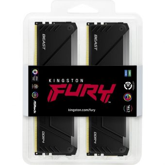 Kingston FURY Beast RGB 64GB (2x32GB) 3600MT/s CL18 2R DDR4 Black KF436C18BB2AK2/64 - Image 8