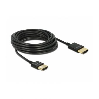 Delock Cable HDMI Slim Male/Male With Ethernet 4.5m Black  84775 - Image 2