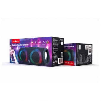 Gembird Portable Speaker Bluetooth LED 10W Black SPK-BT-LED-02
