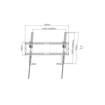 Kydos TV Wall Mount 37-80″ Max Vesa 600×400 KL32-46T - Image 2