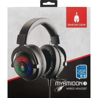 Spartan Gear Myrmidon 3 Wired Headset PC/PS4/PS5/XBOX ONE/XBOX XS/SWITCH Black