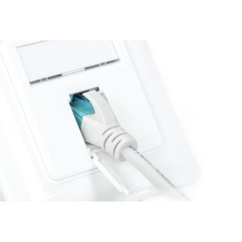Digitus Πριζα Επιτοίχια Χωνευτή 1x RJ45 CAT 6a White DN-9010/8-1 - Image 4