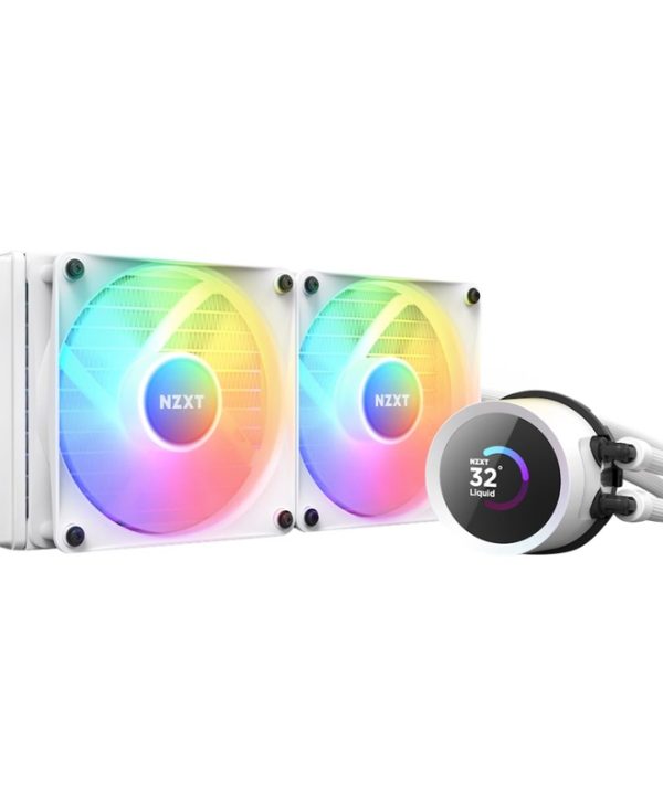 NZXT Kraken 240 Cpu Liquid Cooling System 1700/1200/115X/AM4/AM5 RGB White RL-KR240-W1