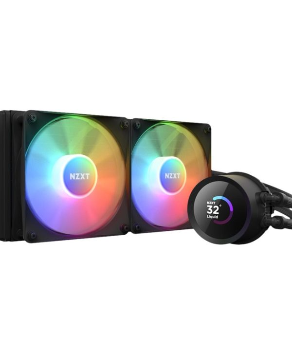NZXT Kraken 280 Cpu Liquid Cooling System 1700/1200/115X/AM4/AM5 RGB Black RL-KR280-B1