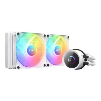 NZXT Kraken 280 Cpu Liquid Cooling System 1700/1200/115X/AM4/AM5 RGB White RL-KR280-W1