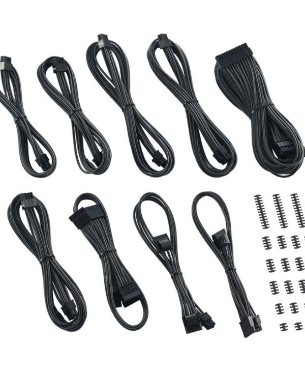 CableMod C-Series Classic ModMesh Cable Kit For Corsair AXi  HXi & RM Carbon Grey CM-CSI-CKIT-NKC-R