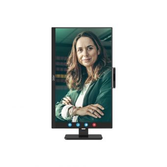AOC 23.8" FHD IPS 75Hz Cam Conference Monitor Black 24P3QW - Image 5
